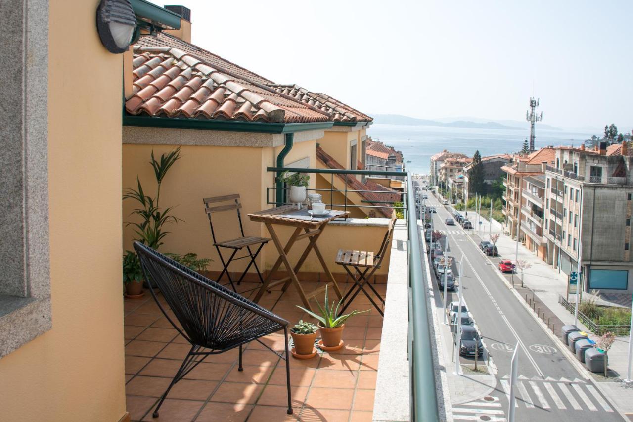 Ferienwohnung Precioso Atico Con Terraza Y Vistas A Silgar. Sanxenxo Exterior foto